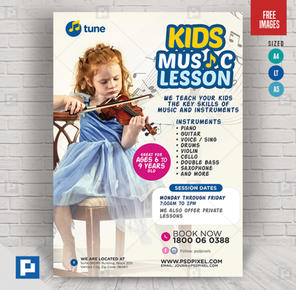 Child Music Class Flyer