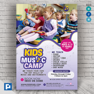 Child Music Lesson Services Flyer