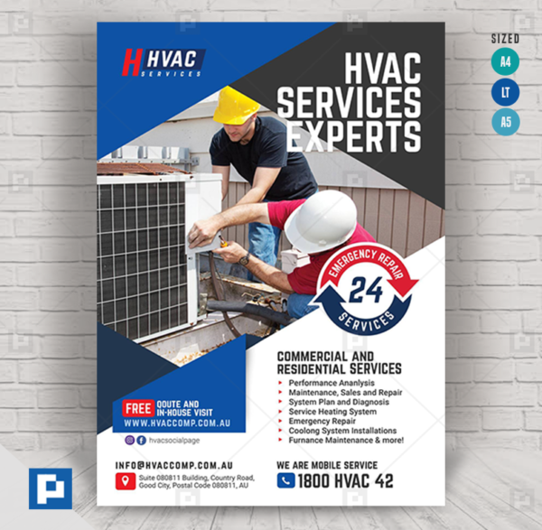Commercial HVAC Company Flyer