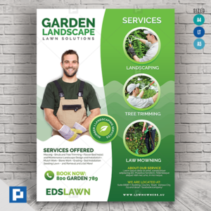 Commercial Landscaping and Garden Care Flyer