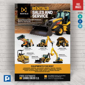 Construction Rentals Flyer