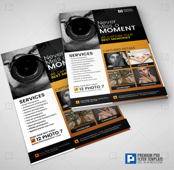 Digital Photography Services Flyer,.