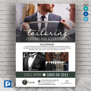 Dressmaking and Tailoring Services Flyer