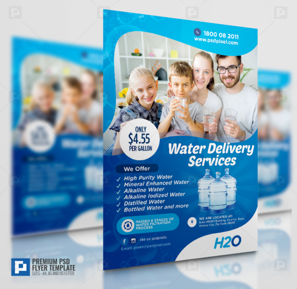 Drinking Water Delivery Flyer