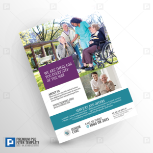 Elderly Home Care Services Flyer