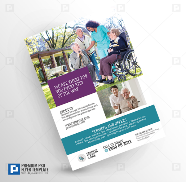 Elderly Home Care Services Flyer