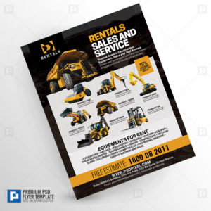 Equipment Rentals Company Flyer