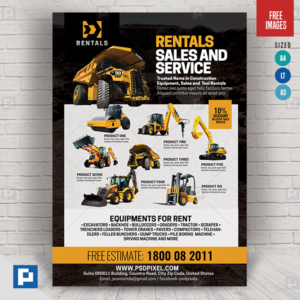 Equipment Rentals Company Flyer