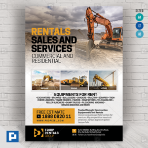 Equipment Sales and Rentals Company Flyer