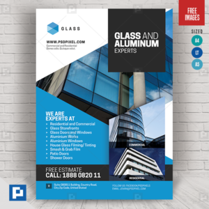 Experts in Glass and Aluminum Services Flyer