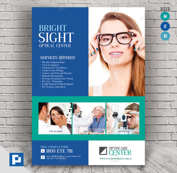 Eye care center flyer