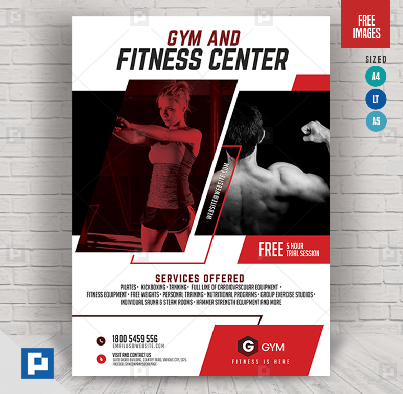 fitness training flyer