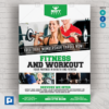 Fitness and Workout Center Design Flyer