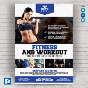 Fitness and Workout Center Flyer