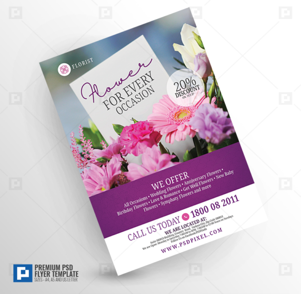 Florist Promotional Flyer