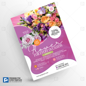Florist Services Flyer - PSDPixel