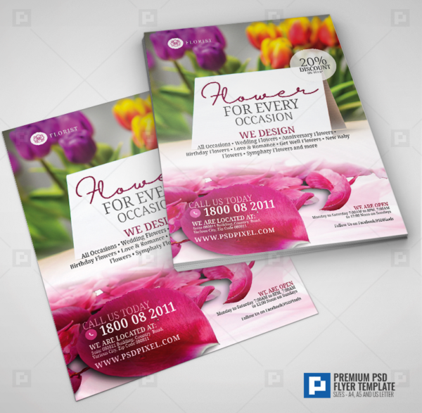 Flower Shop Services Flyer