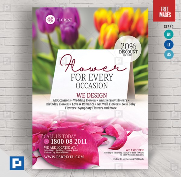 Flower Shop Services Flyer