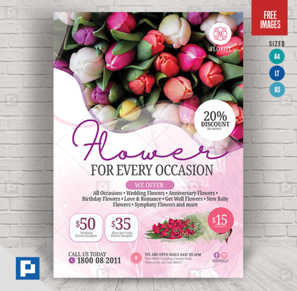 Flower for all Occasion Flyer