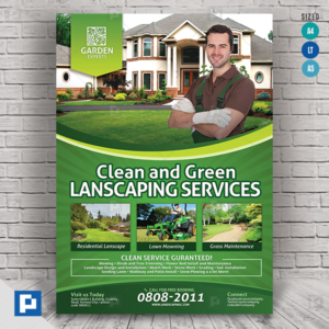 Garden Cleaning Mowing Flyer