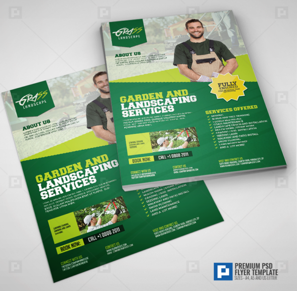 Garden Design and Landscaping flyer