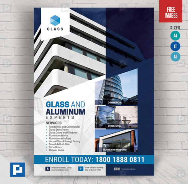 Glass and Aluminum Fabrication Experts Flyer