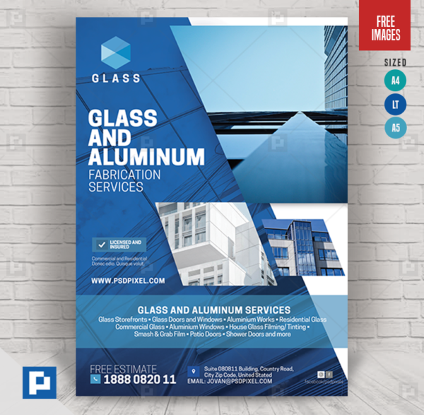 Glass and Aluminum Services Flyer