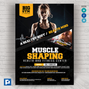 Gym Fitness and Workout Flyer