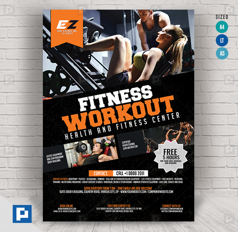 Gym And Fitness Flyer Psdpixel