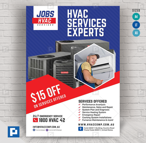 HVAC Company Ads Flyer