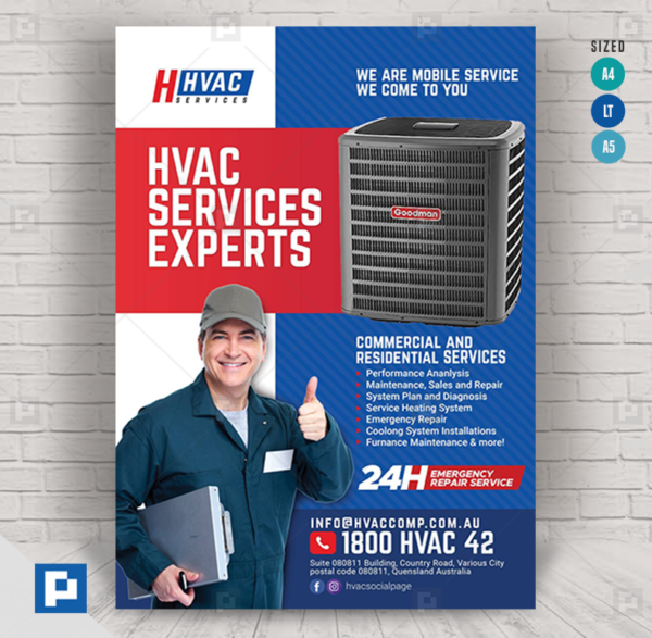 HVAC Heating and Cooling Expert Flyer