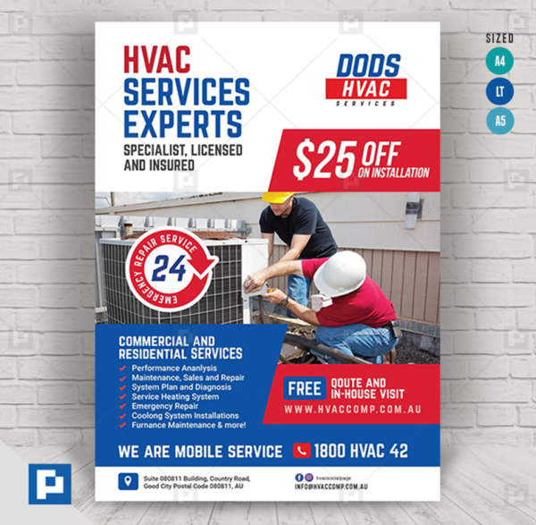 HVAC Installation and Maintenance Flyer