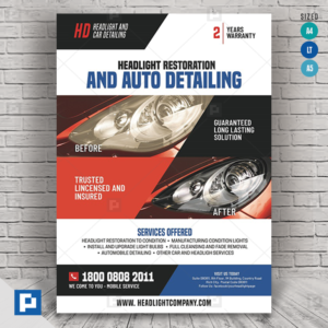 Headlight Master Restoration Flyer..