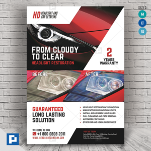 Headlight Restoration Services Flyer