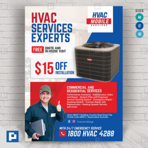 Heating and Cooling HVAC Flyer