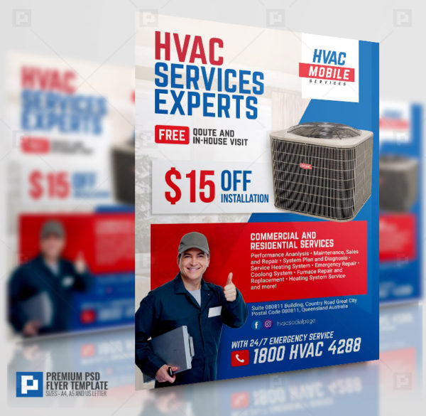 Heating and Cooling HVAC Flyer