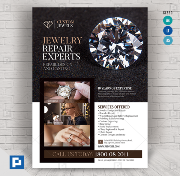 Jewelry Sales and Services Flyer