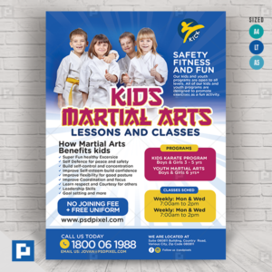 Karate Class Flyer