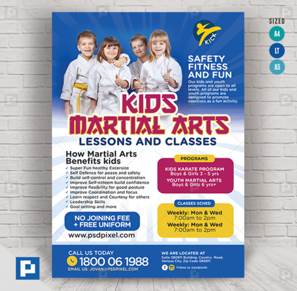 Karate Class Flyer