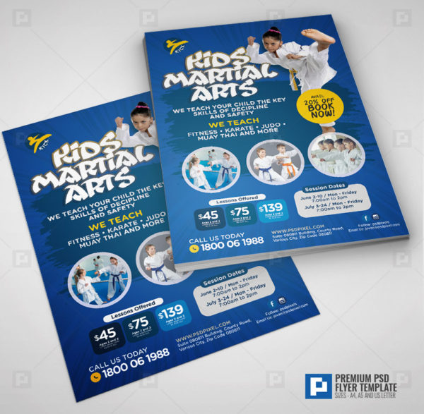 Kids Karate Lesson Flyer