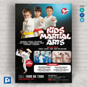 Kids Martial Arts Class Flyer