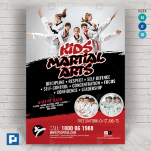 Kids Martial Arts Lesson Flyer