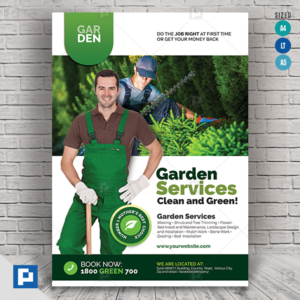 Landscaping and Gardening Services Flyer.