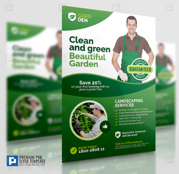 Landscaping and Lawn Care Flyer