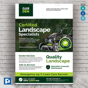 Landscaping and Lawn Mowing Flyer