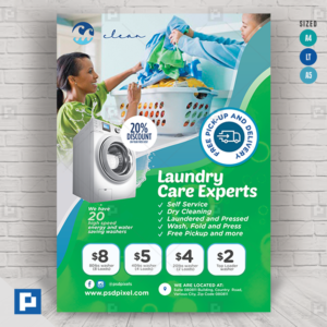 Laundry Cleaning Shop Flyer