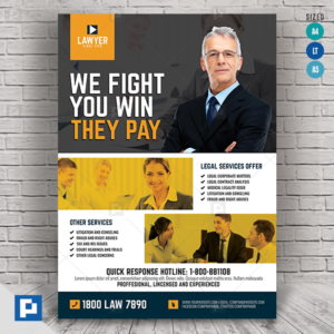 Law Firm and Law Office Flyer