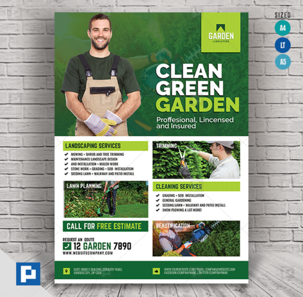 Lawn Cleaning and Maintenance Flyer