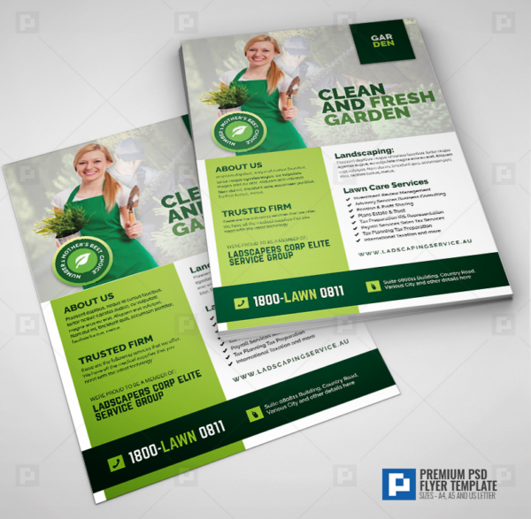 Lawn Landscaping Promotional Flyer