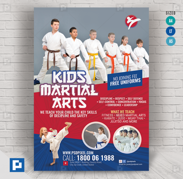 Martial Arts Tutorial Flyer